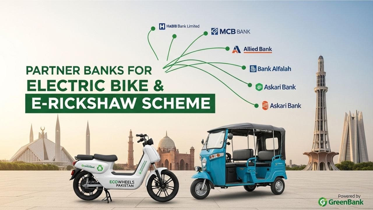 Partner Banks for Electric Bike & E-Rickshaw Scheme in Pakistan