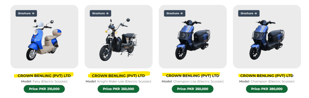 Electric Bike & E-Rickshaw Models in Pakistan